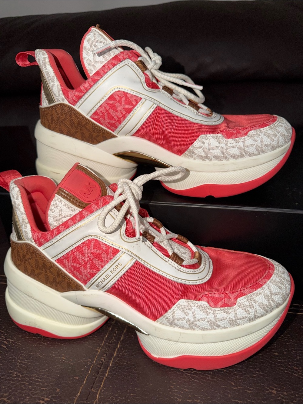 Michael Kors Women's Olympia Signature Logo Trainer